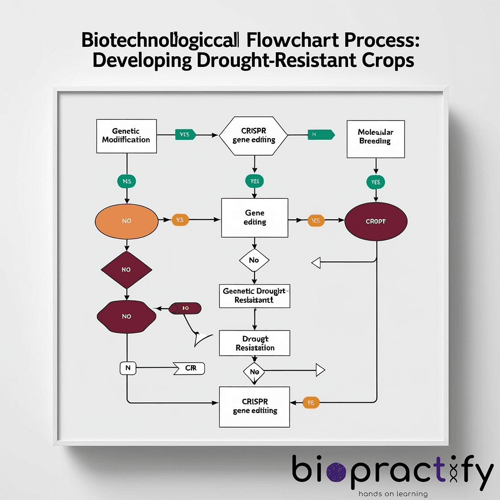 Biotechnology involves using scientific techniques to modify plants at the genetic level, making them more resilient to harsh environmental conditions