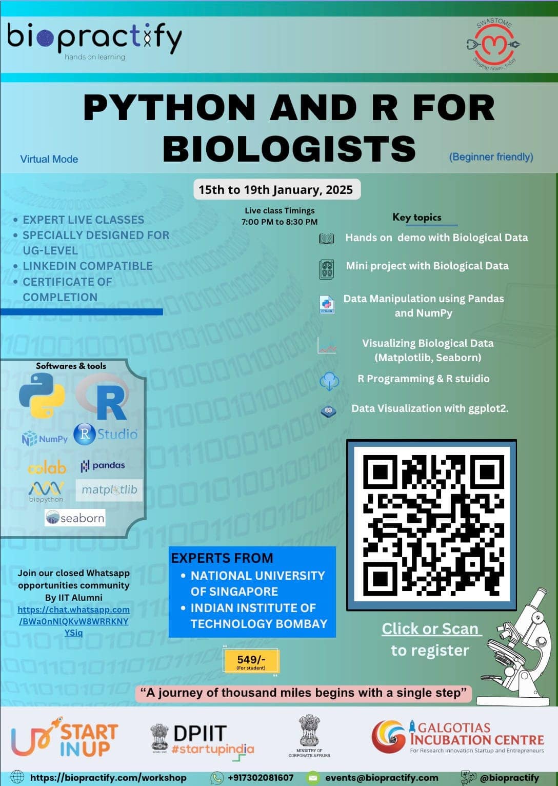 course for Python and R